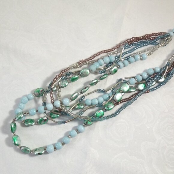 Lia Sophia Multi-Strand Beaded Necklace - Picture 4 of 10